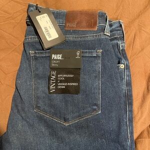 PAIGE Men's Vintage Blue Skinny Jeans